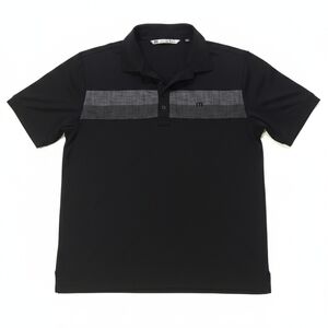 Travis Mathew Black and Gray Polo Shirt